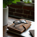 Personalized Top Grain Leather Journal and Organizer, Hand Crafted Portfolio with Notepad, Custom Portfolio Notepad, Office Gifts