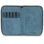 Personalized Hand Crafted Top Grain Leather Travel Journal and Organizer, Padfolio with Pencil Holder, Customized Notepad and Zipper Closure