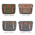 MegaGear Sequoia Canvas Camera Bag Shoulder Bag Case - Compatible with Canon Camera, Nikon, Sony SLR/DSLR Mirrorless Cameras and Lenses