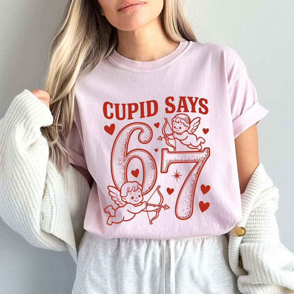 Comfort Colors Cupid Days 67 Love Graphic T-shirt