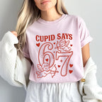 Comfort Colors Cupid Days 67 Love Graphic T-shirt