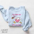 You Make My Heart Hong Goose Valentines Day Sweatshirt, Love Sweater, Silly Goose Graphic Tee, Valentines Day Gift, Funny Valentines Tshirt