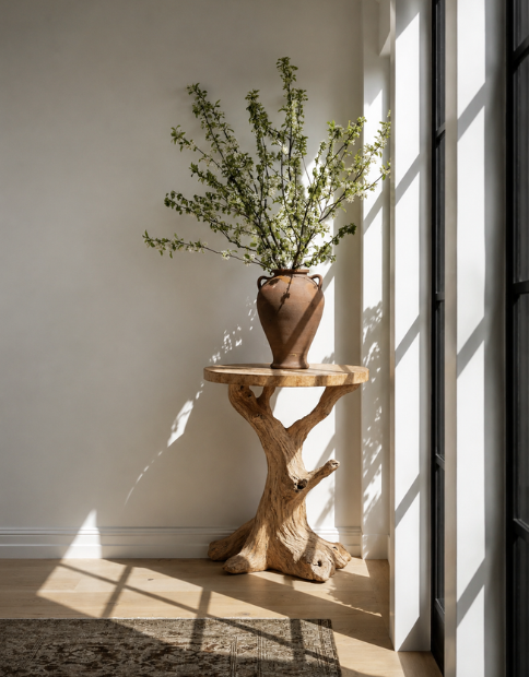Modern Sculptural Side Table For Living Room ETHCH019