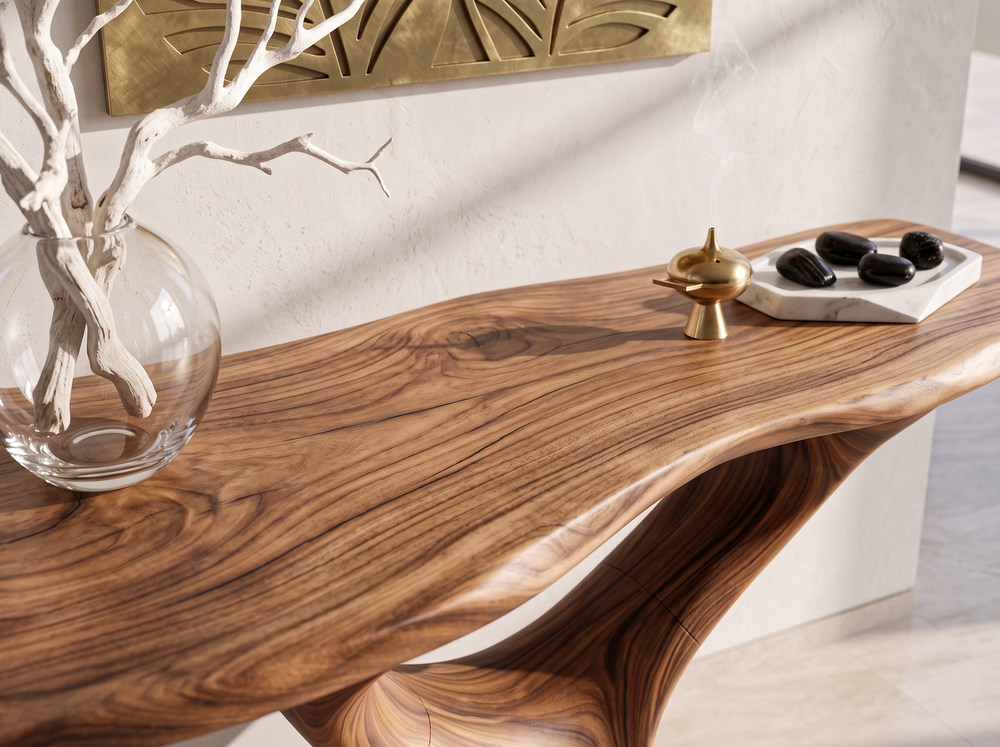 Visible wood grain