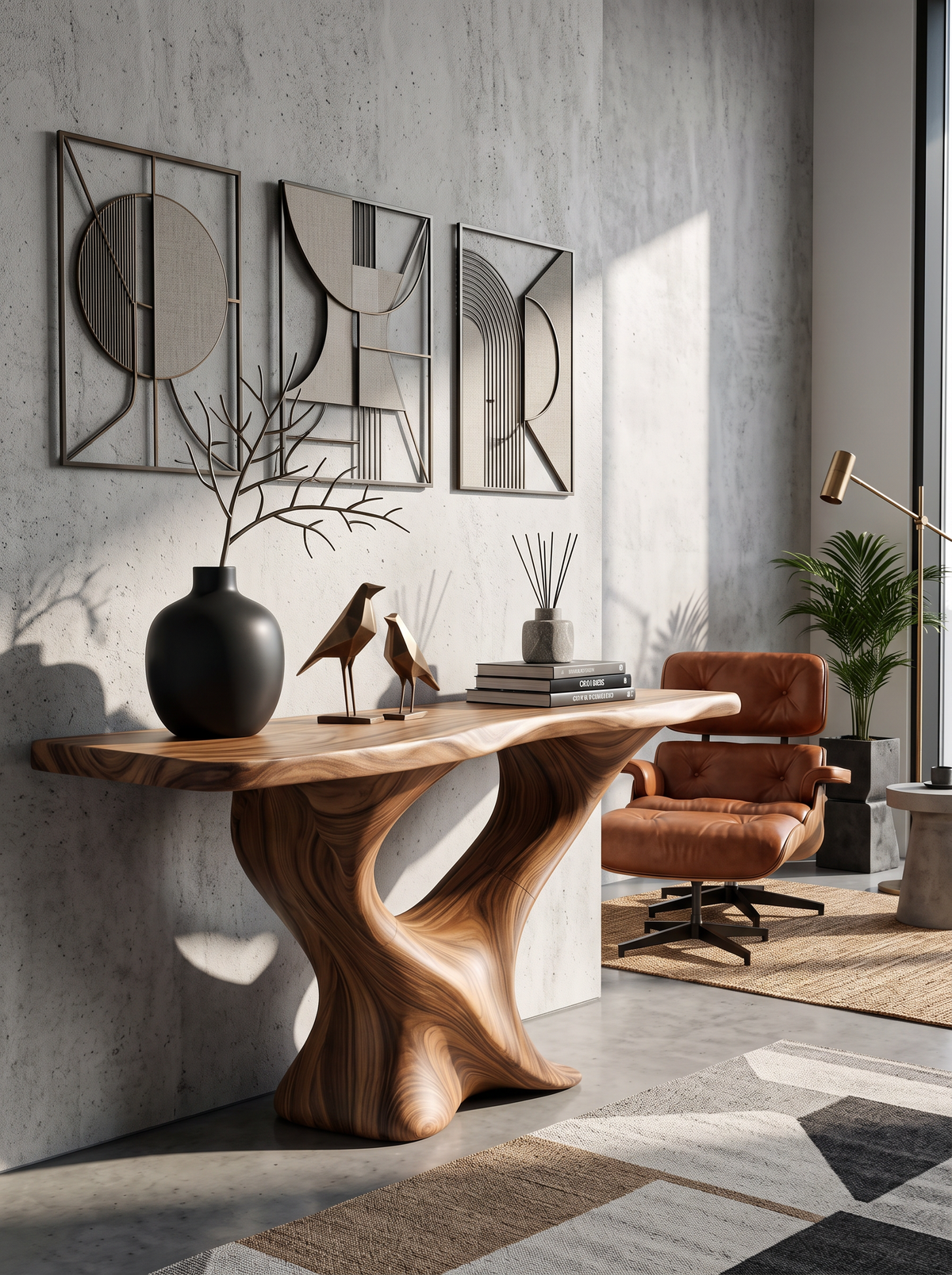 Narrow Console Table Side Table Unique Design CTHCH-020