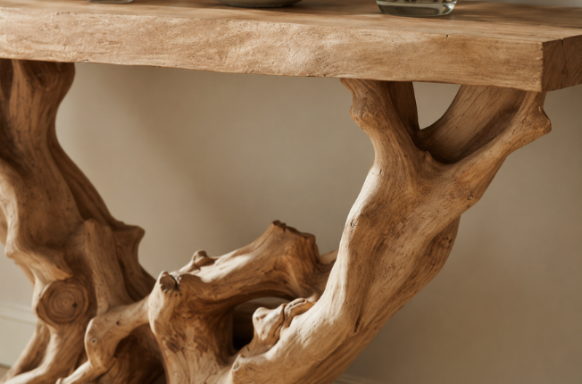 Visible wood grain