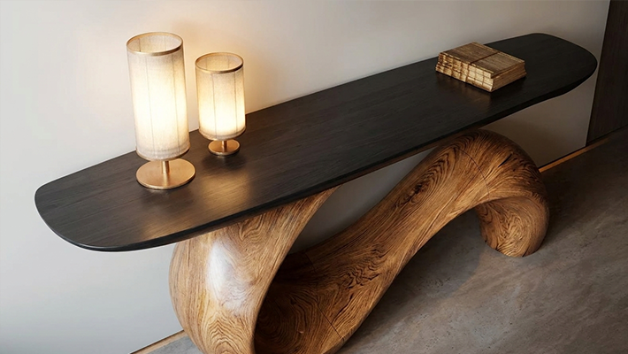 Visible wood grain