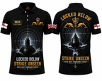 Custom Name Royal Navy Strike Unseen Polo Shirt - Silent Service Apparel
