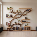 Tree Book Shelf Modern Bookshelf Driftwood Shelf
