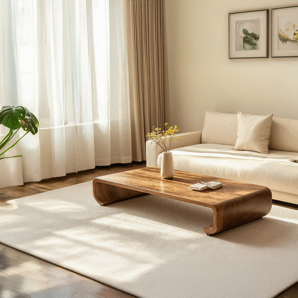 Minimalist Wood Coffee Table Sitting Room Modern Simplicity CTHCH014