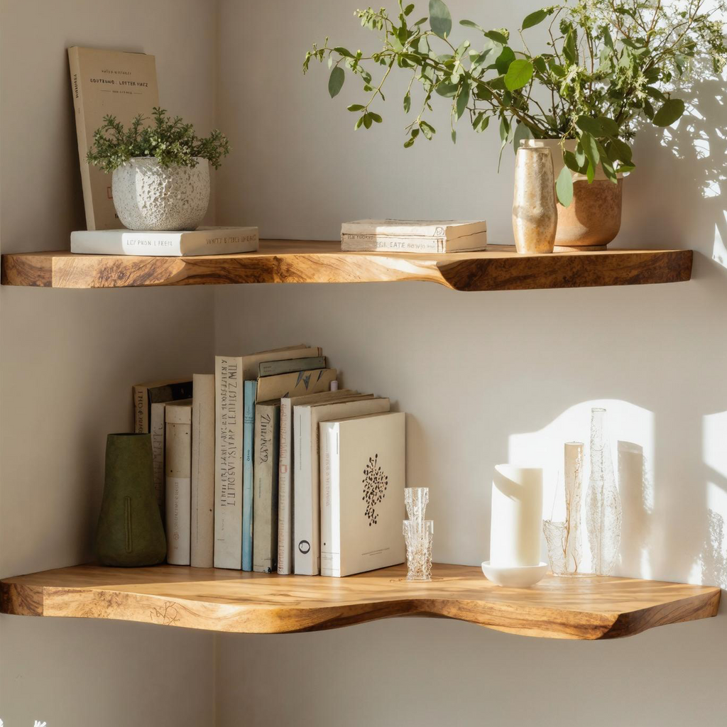 Handcrafted Corner Bookshelf Indoor Design Ideas CFSHCH005