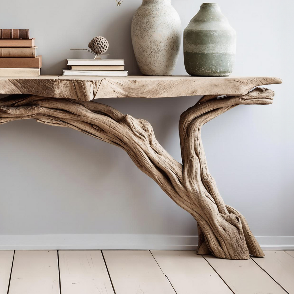 Wood Console Table Rustic Entry Table Home Decor CTHCH-021