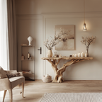 Narrow Floating Live Edge Console Table Home Decor CTHCH-013