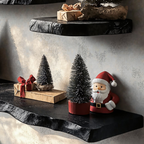 Black Floating Shelf Live Edge Xmas Floating Shelf Plans WFSHCH019