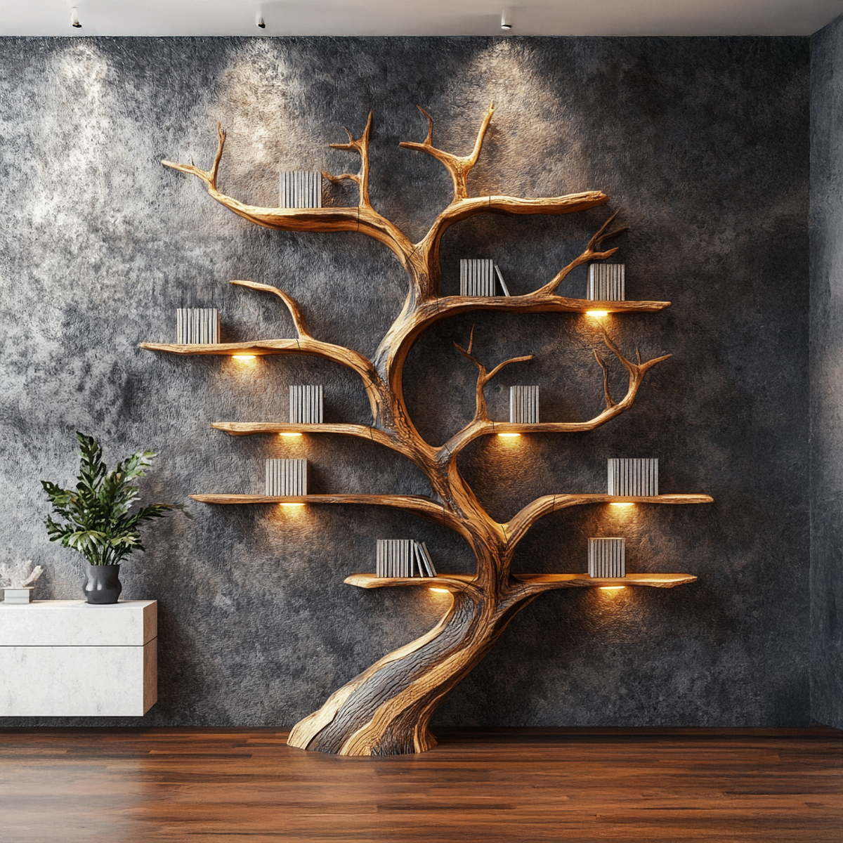 Tree Branch Shelf Driftwood Solid Wood Rustic Art Gift