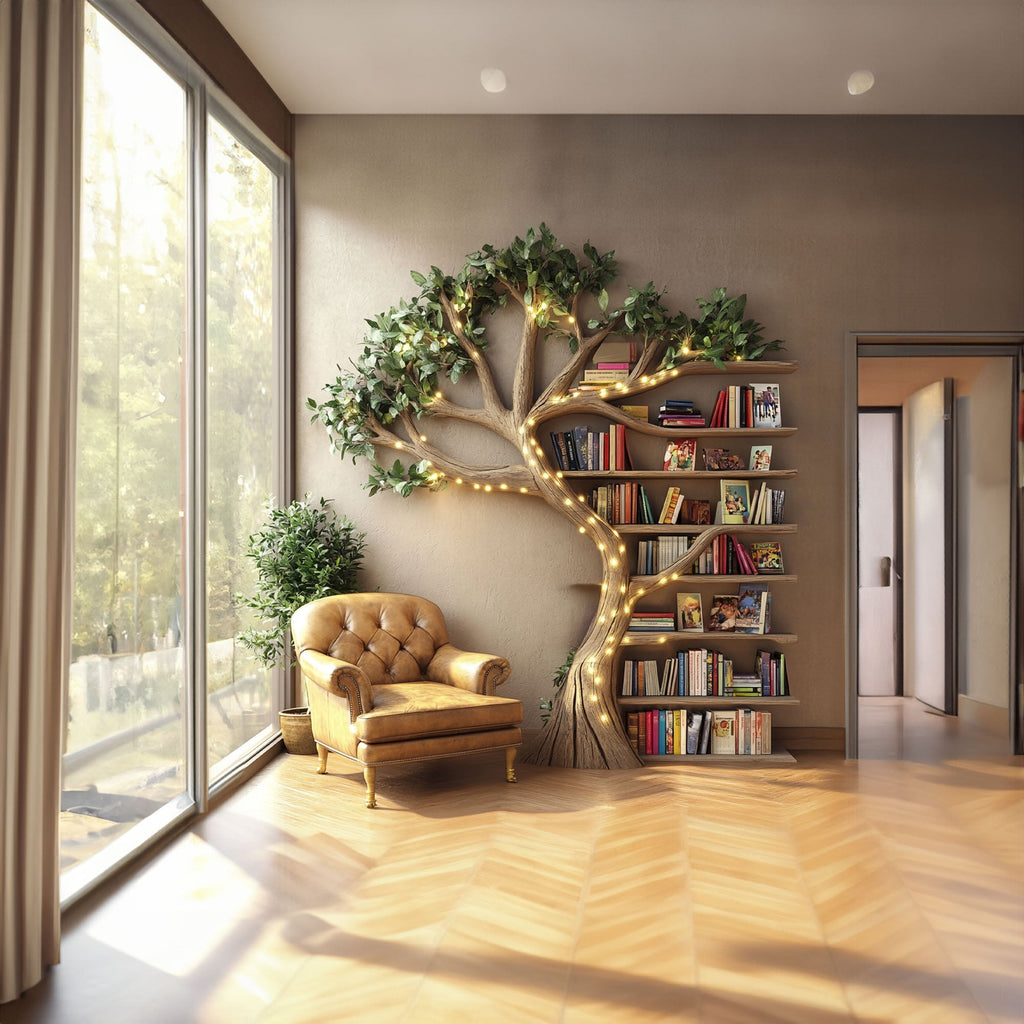 Tree Branch Bookshelf Floating Bookshelf Living Room