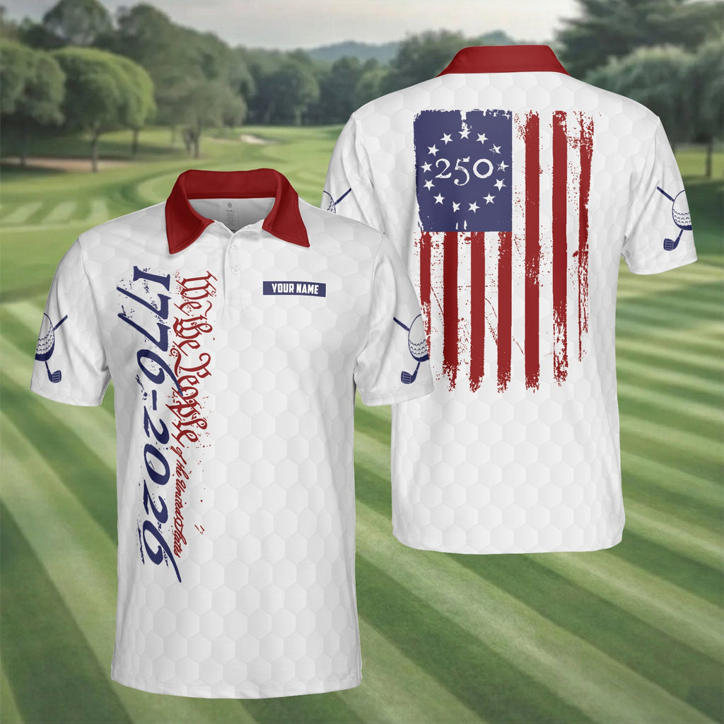 1776-2026 USA 250th Anniversary Golf  Polo Shirt