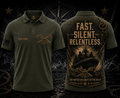 Custom Name Fast Silent Relentless Tactical River Warriors Polo Shirt