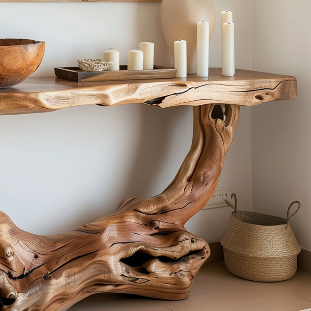 Narrow Console Table Solid Wood CTHCH-018