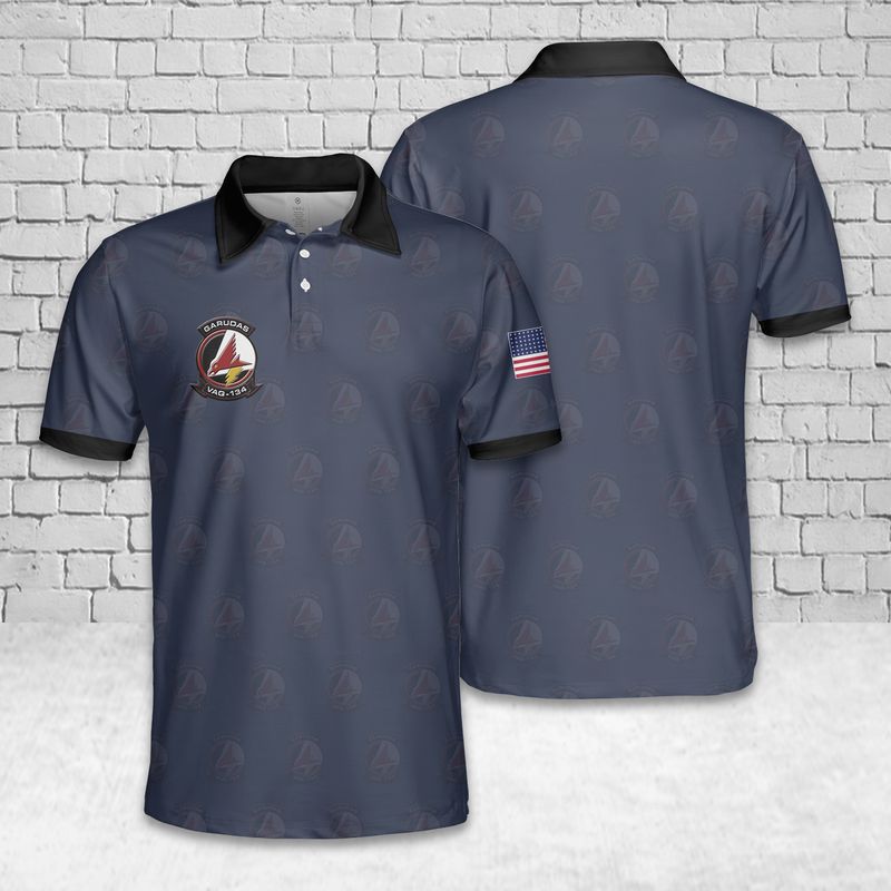 US Navy Electronic Attack Squadron 134 (VAQ-134) Polo Shirt