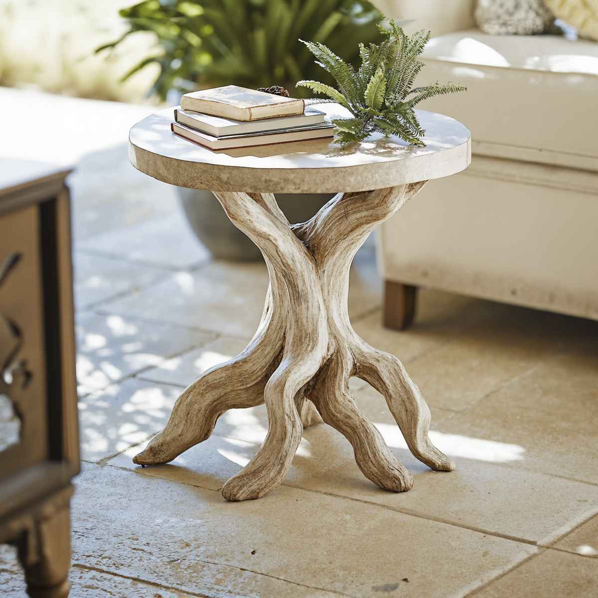 Farmhouse End Table Live Edge End Table Decor ETHCH011