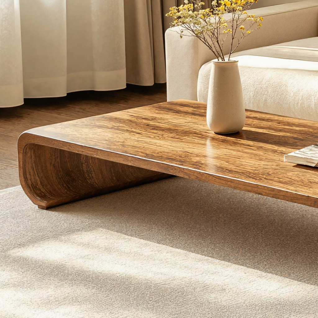 Minimalist Wood Coffee Table Sitting Room Modern Simplicity CTHCH014