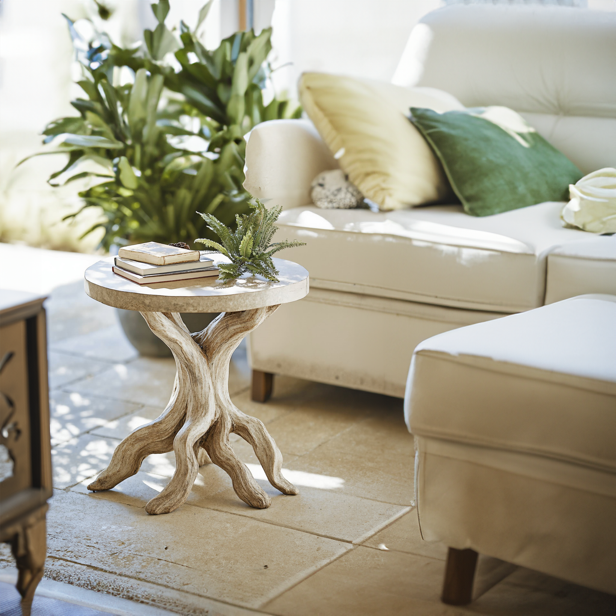 Farmhouse End Table Live Edge End Table Decor ETHCH011