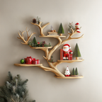 Branch Tree Shelf Floating Corner Shelf Mid Century