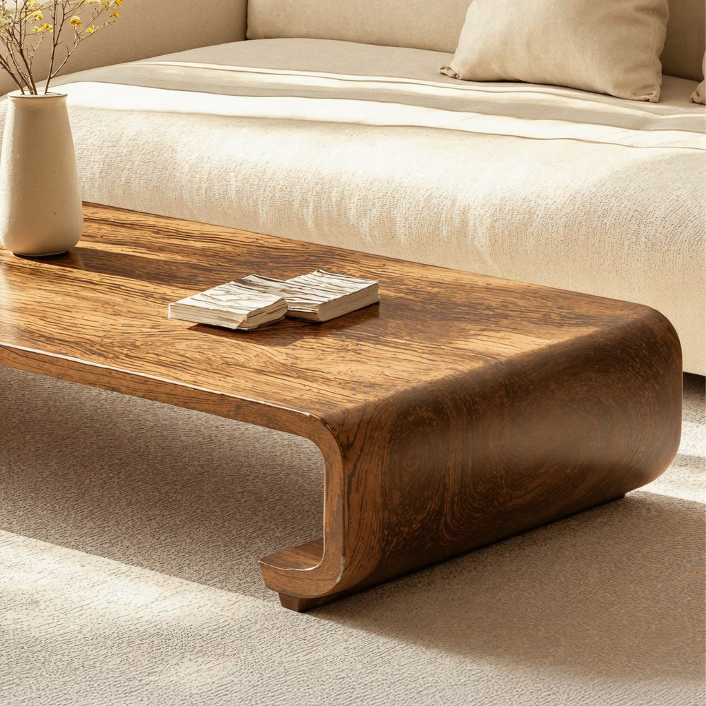 Minimalist Wood Coffee Table Sitting Room Modern Simplicity CTHCH014