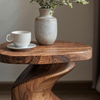 Handcrafted Wood End Table For Natural And Cozy Touch ETHCH004