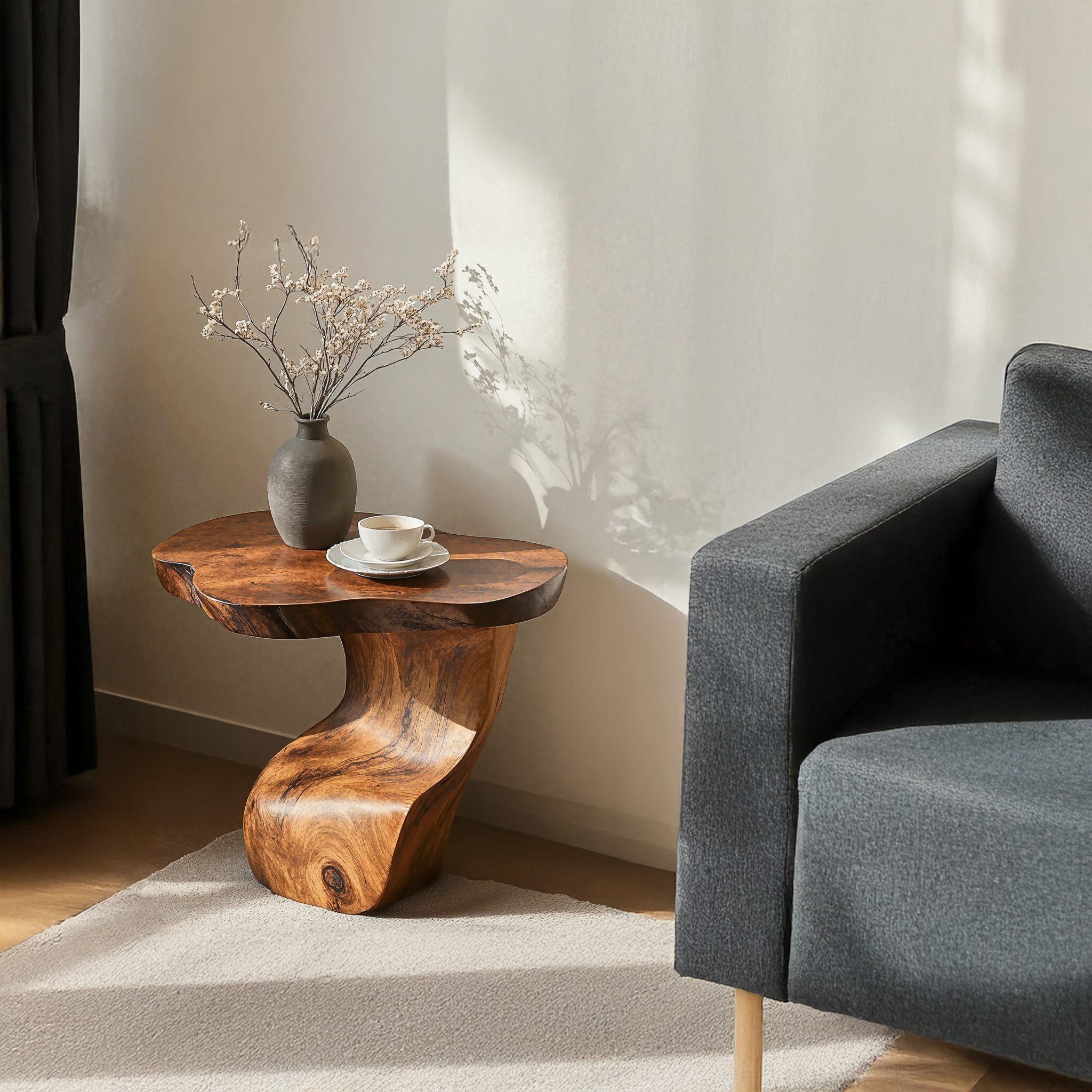 Modern Wood End Table For A Functional And Stylish Living Area ETHCH007