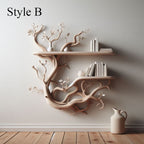 Cozy Tree Branch Driftwood Floating Shelf Wall Mount
