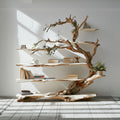 Farmhouse Tree Branch Live Edge Shelf Seasonal Themes