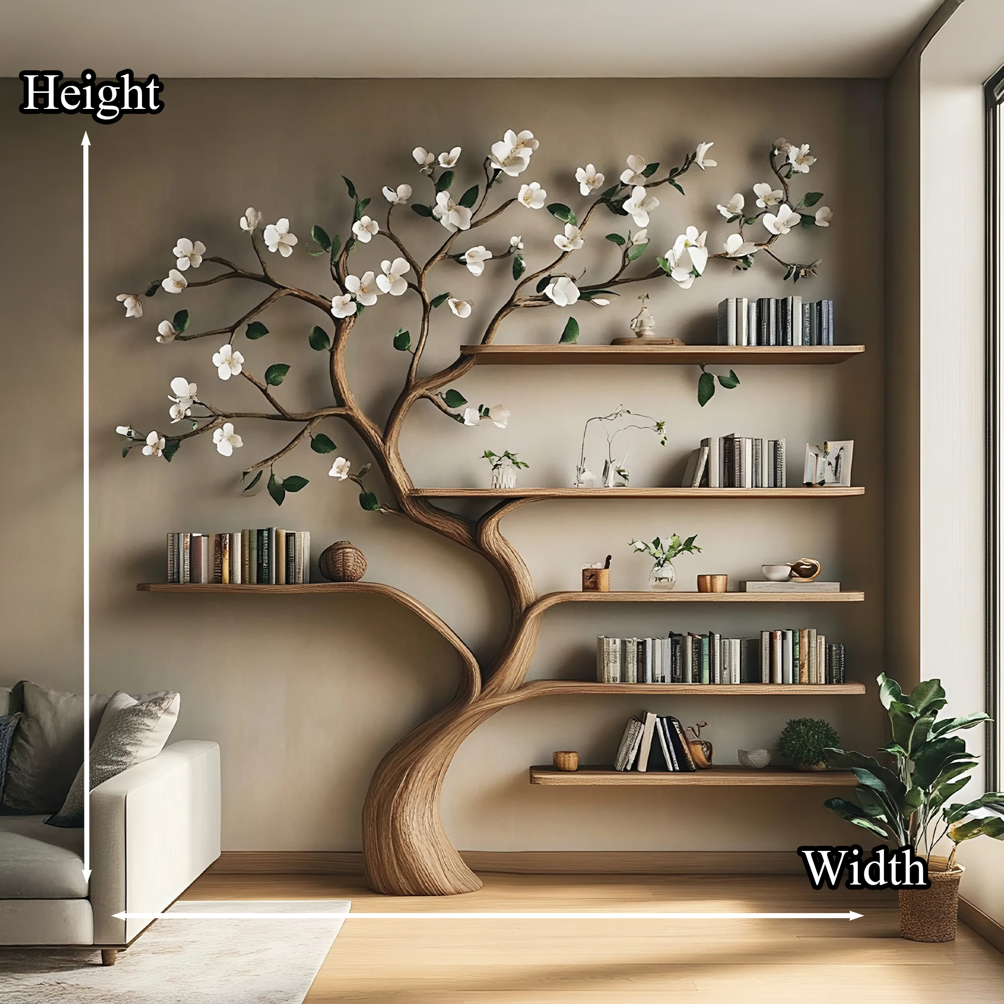 Bookcase Corner Shelf Shelves Gift Her