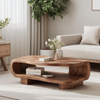 Farmhouse Wooden Coffee Table For Entryway Accent CTHCH024