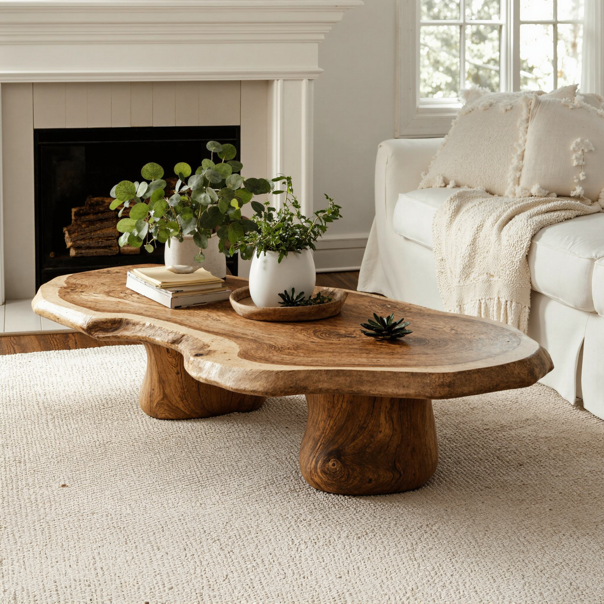 Modern Wood Coffee Table CTHCH001