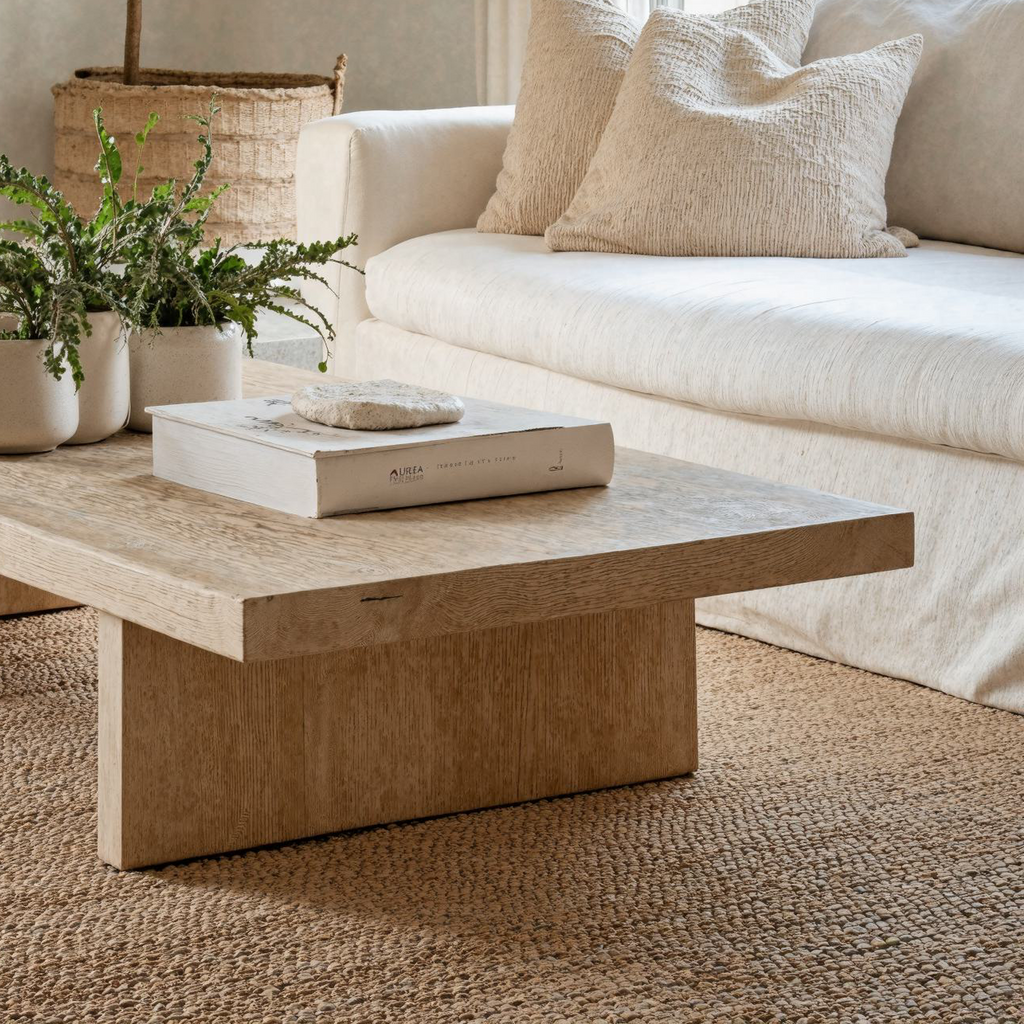 Living Edge Oak Coffee Table CTHCH008