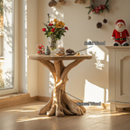 Reclaimed Wood End Table Living Edge Table Xmas Decor ETHCH002
