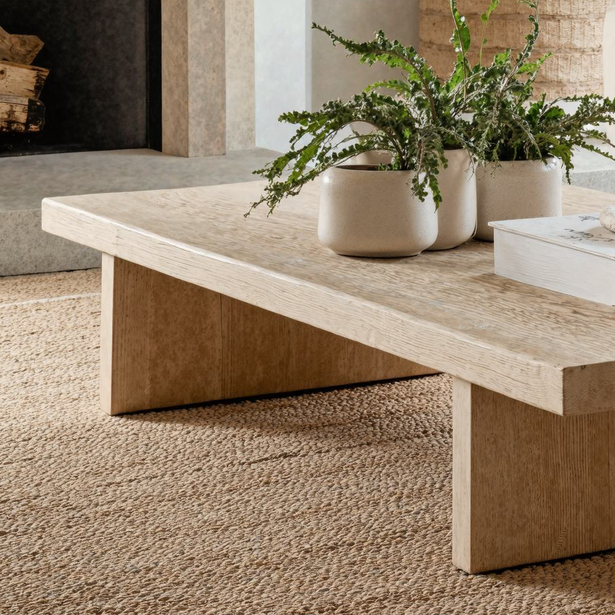 Living Edge Oak Coffee Table CTHCH008