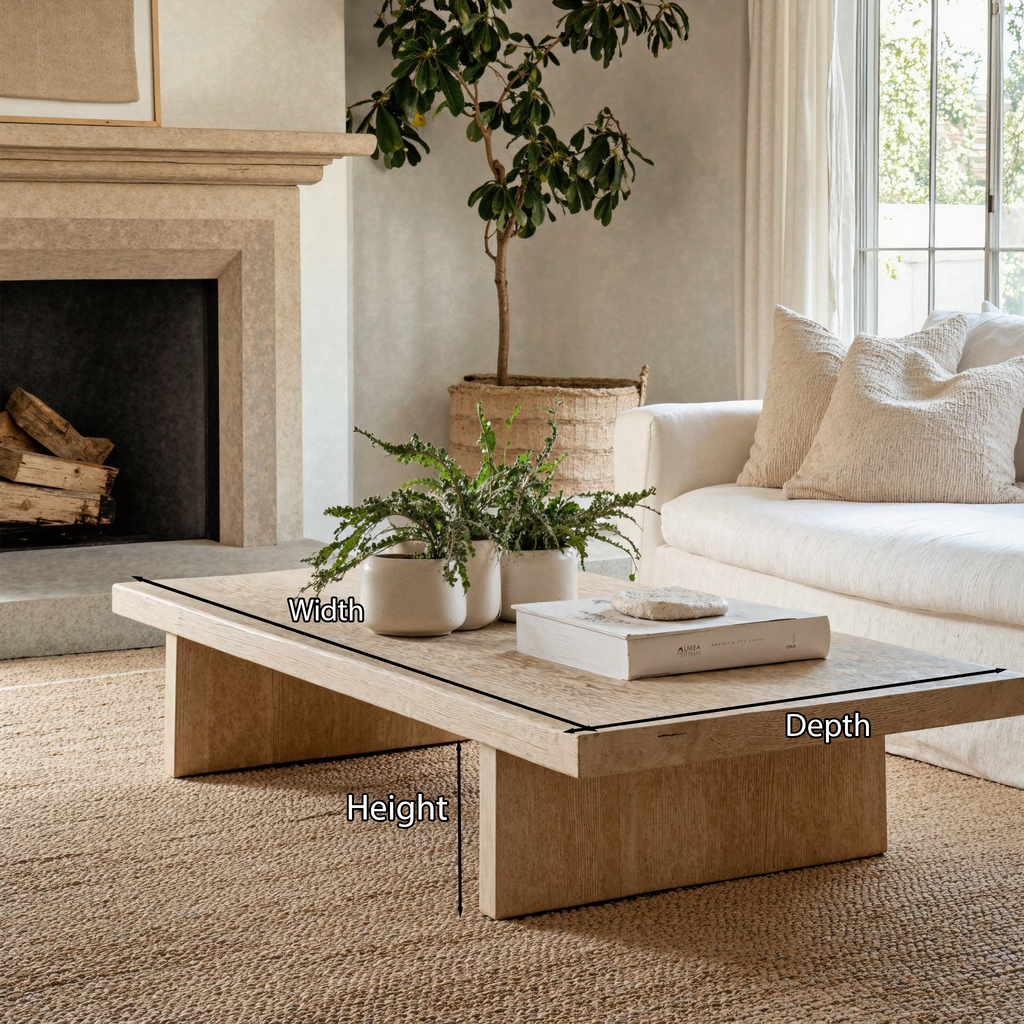 Living Edge Oak Coffee Table CTHCH008