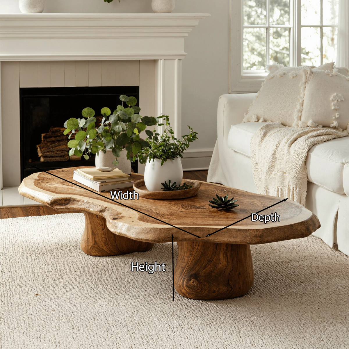 Modern Wood Coffee Table CTHCH001